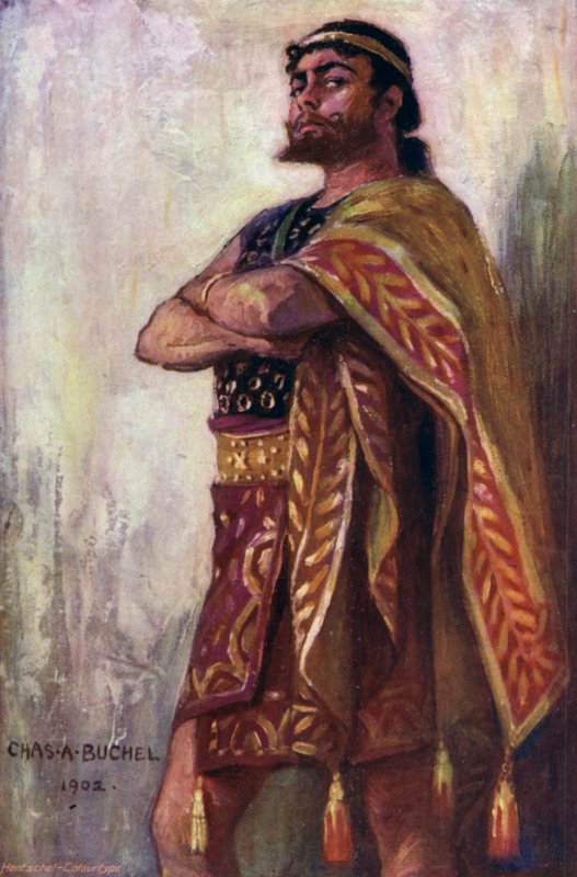 Antinous, pan Oscar Asche (barva lito) od Charles A. Buchel