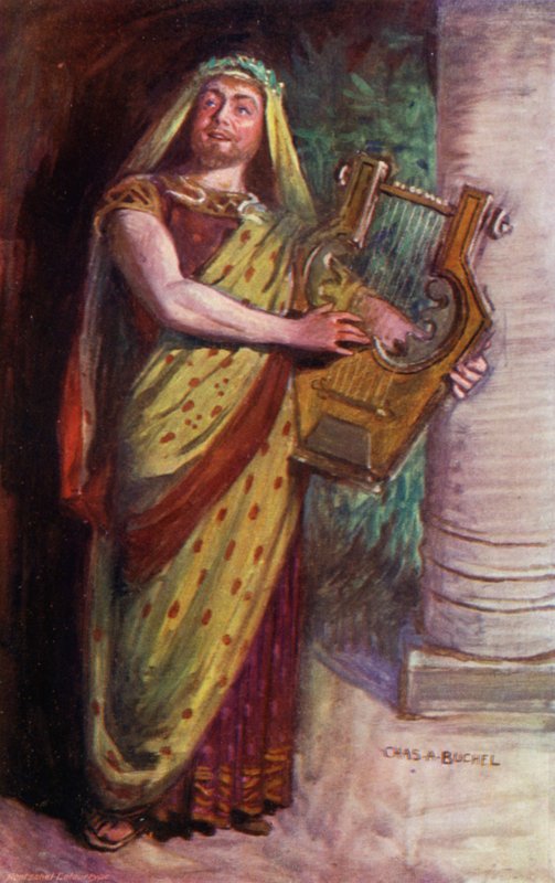 Phemius, pan Courtice Pounds (barva lito) od Charles A. Buchel