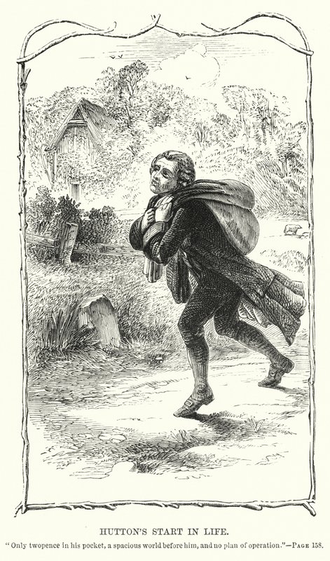 Huttonův začátek v životě (rytina) od Charles Altamont Doyle
