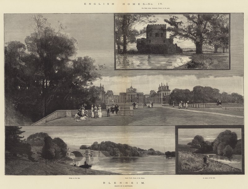 English Homes, Blenheim od Charles Auguste Loye