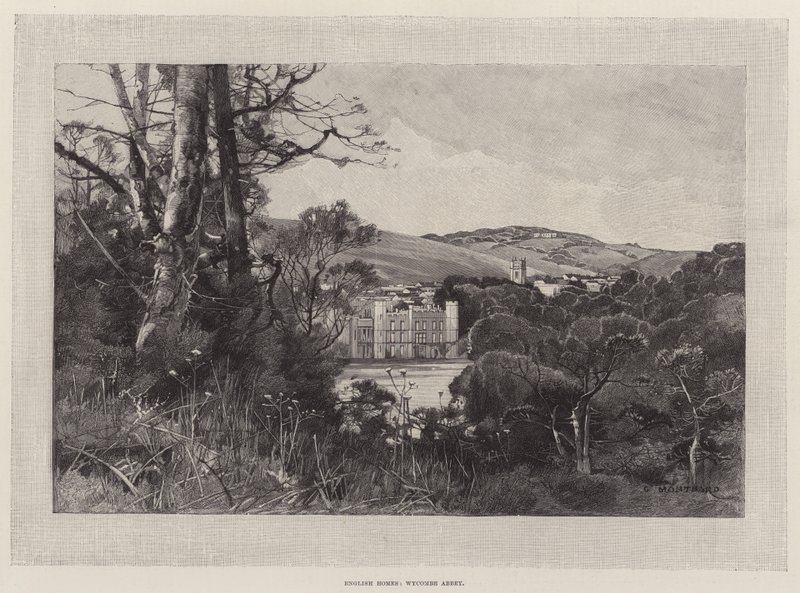 English Homes, Wycombe Abbey od Charles Auguste Loye