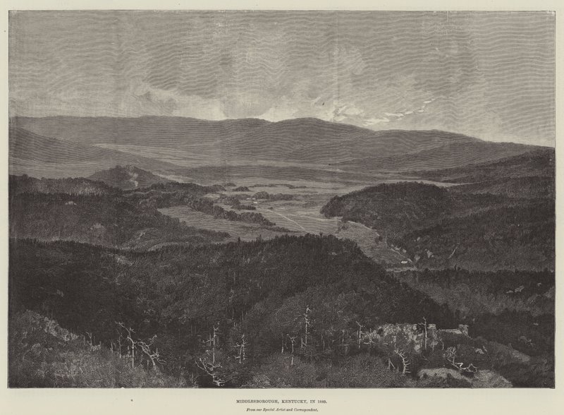 Middlesborough, Kentucky, v roce 1889 od Charles Auguste Loye