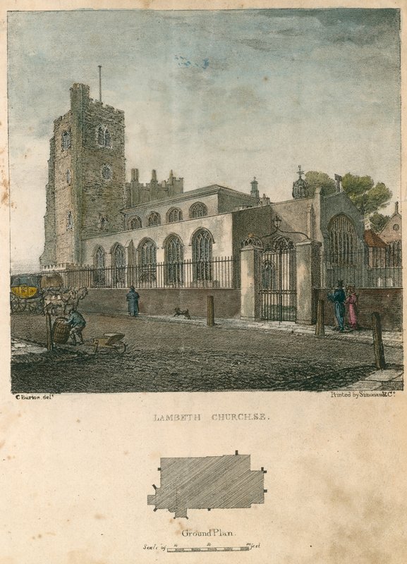 Lambethský kostel od Charles Burton