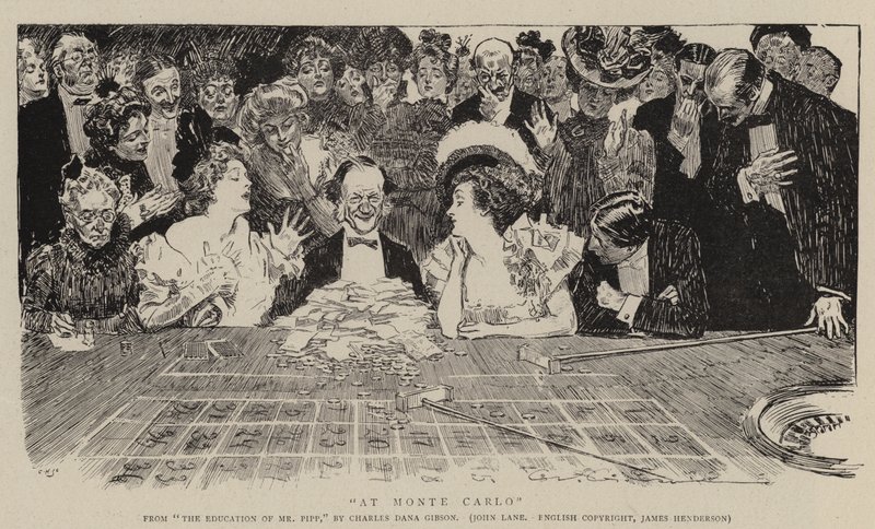 V Monte Carlu od Charles Dana Gibson