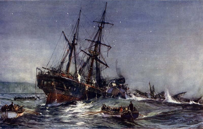 The Wreck of the Birkenhead, 1852 od Charles Edward Dixon