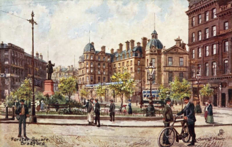 Forster Square, Bradford od Charles Edwin Flower