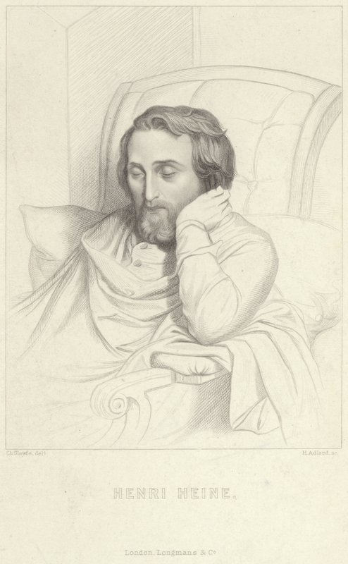 Portrét Henriho Heineho od Charles Gleyre
