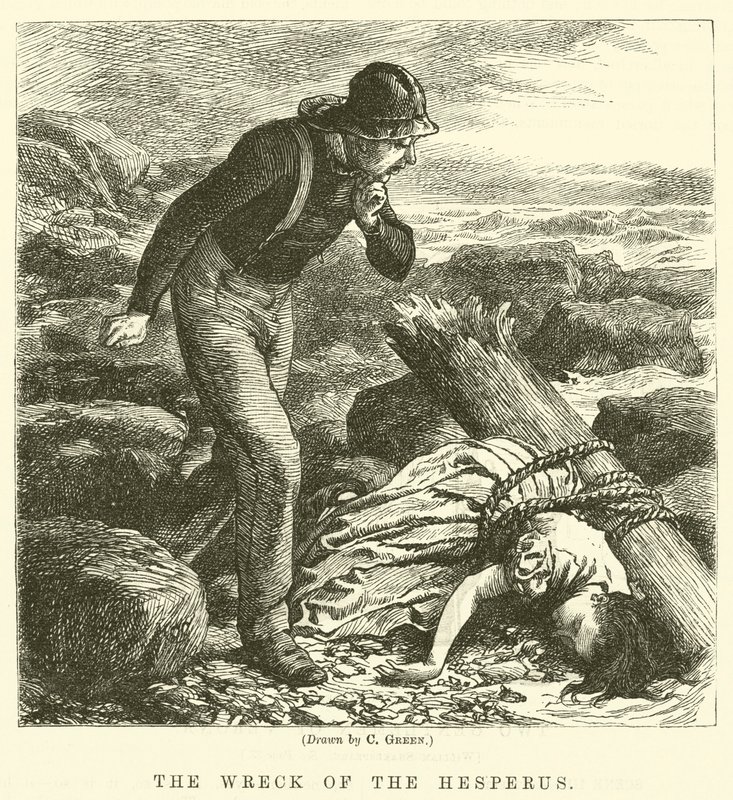 Vrak lodi Hesperus od Charles Green