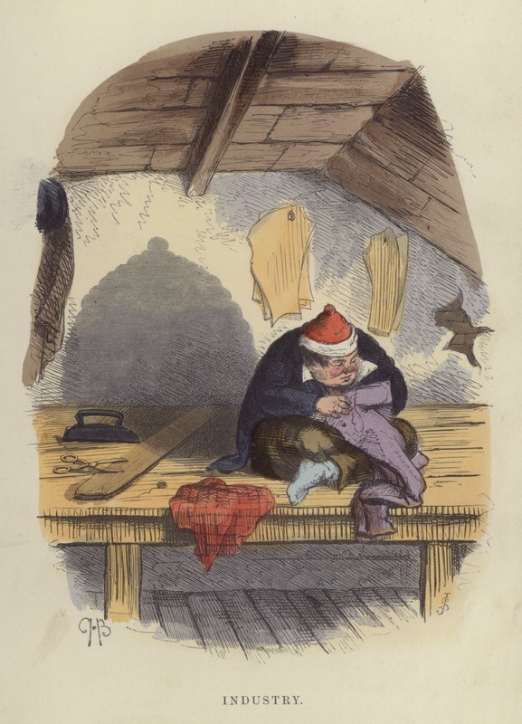 Průmysl (barevné rytí) od Charles Henry Bennett
