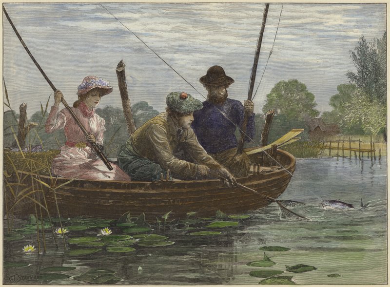 Rybaření na Norfolk Broads od Charles J. Staniland