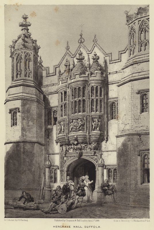 Hengrave Hall, Suffolk od Charles James Richardson