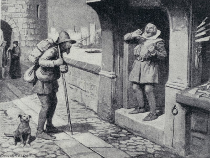 Pedlar ze Swaffhamu od Charles Mills after Sheldon