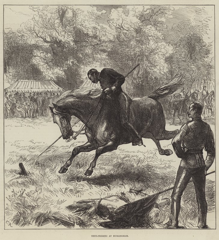 Zavěšování stanů v Hurlinghamu od Sir John Charles Robinson