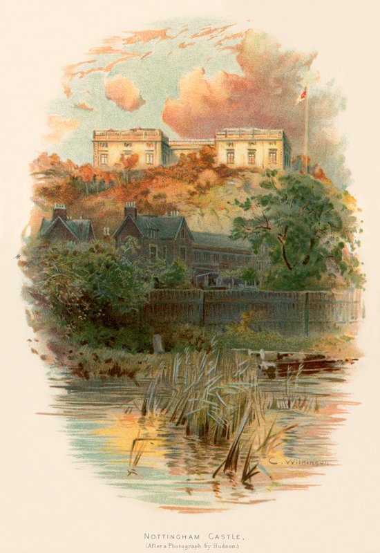 Hrad Nottingham od Charles Wilkinson