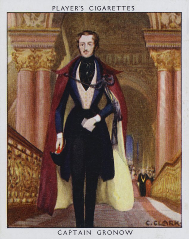 Kapitán Gronow (barevné lito) od Christopher (after) Clark