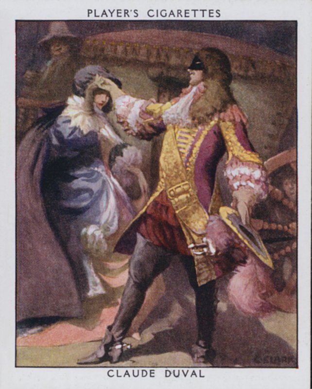 Claude Duval (barevné lito) od Christopher (after) Clark