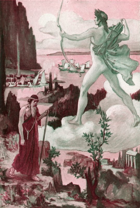 Ilustrace k Iliadě od Homera od Clement Goutier
