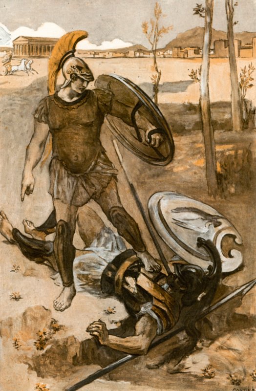 Ilustrace k Iliadě od Homera od Clement Goutier