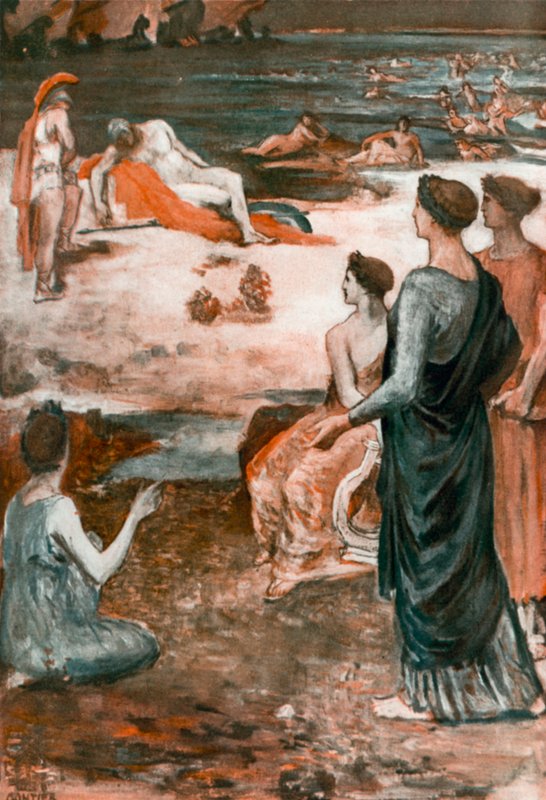 Ilustrace k Iliadě od Homera od Clement Goutier