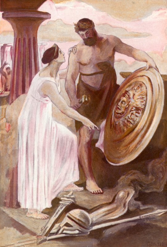 Ilustrace k Iliadě od Homera od Clement Goutier