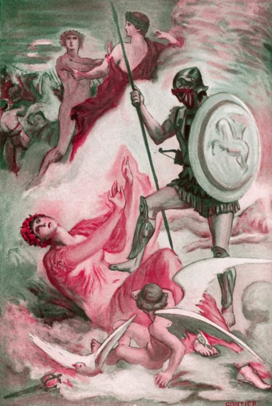 Ilustrace k Iliadě od Homera od Clement Goutier