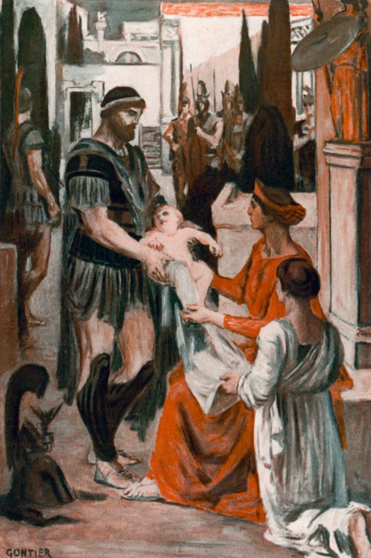 Ilustrace k Iliadě od Homera od Clement Goutier