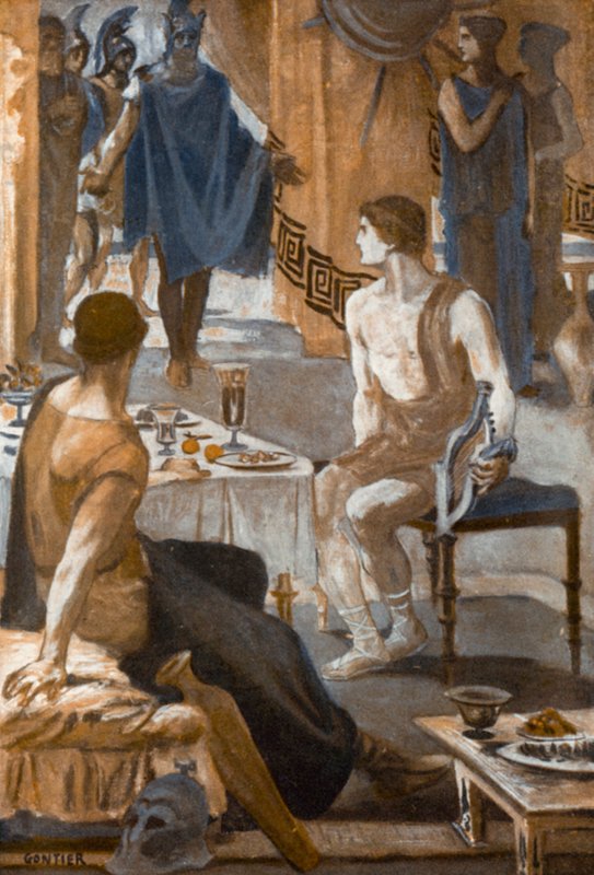Ilustrace k Iliadě od Homera od Clement Goutier