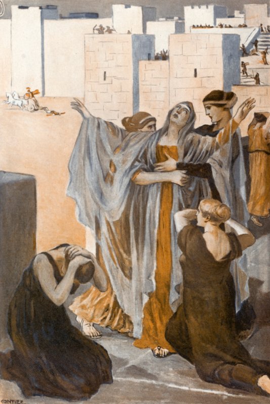 Ilustrace k Iliadě od Homera od Clement Goutier