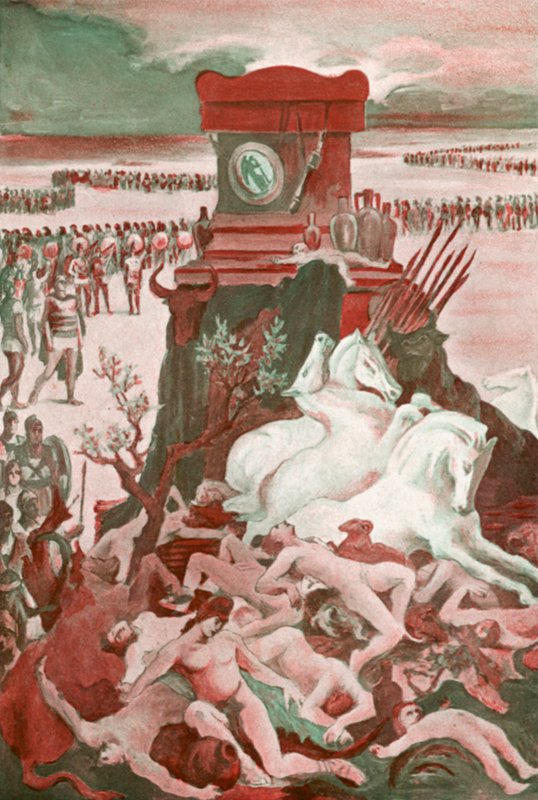 Ilustrace k Iliadě od Homera od Clement Goutier