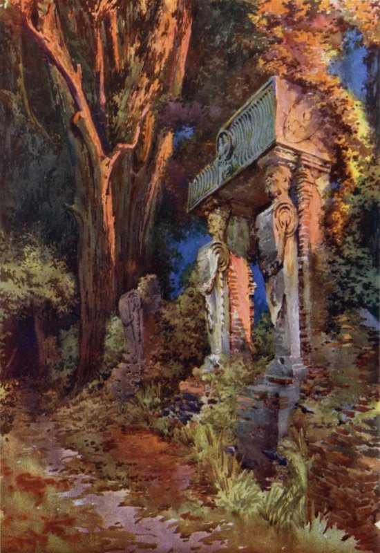 Caryatides ve Villa Ginnetti, Velletri od Commendator Formilli