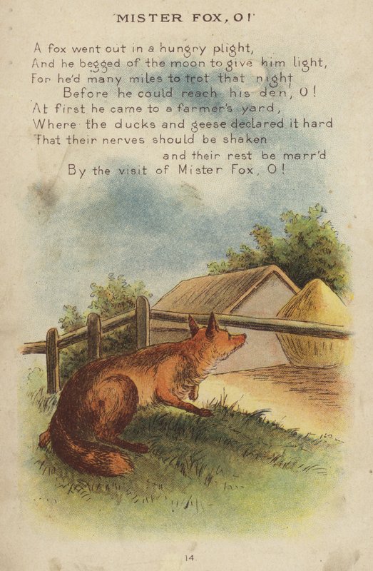 Říkanka: Mister Fox, O! (chromolitho) od Constance Haslewood