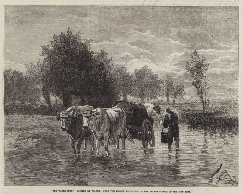 Vodní vozík od Constant Emile Troyon