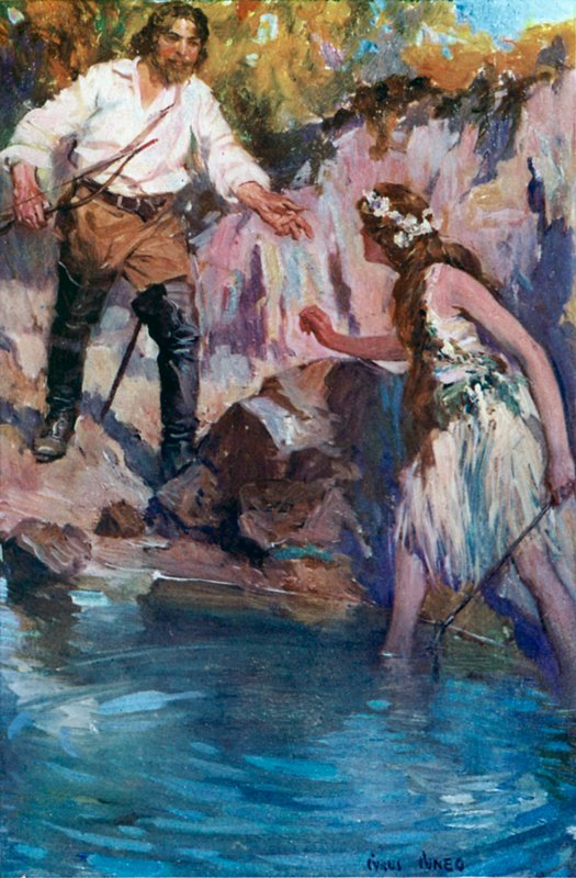 Ilustrace pro Westward Ho! od Cyrus Cuneo