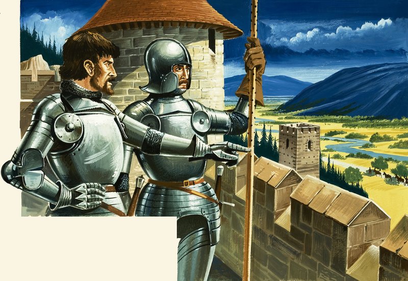 Pohled na cimbuří od Dan Escott