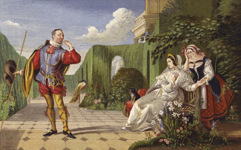Malvolio a hraběnka od Daniel Maclise