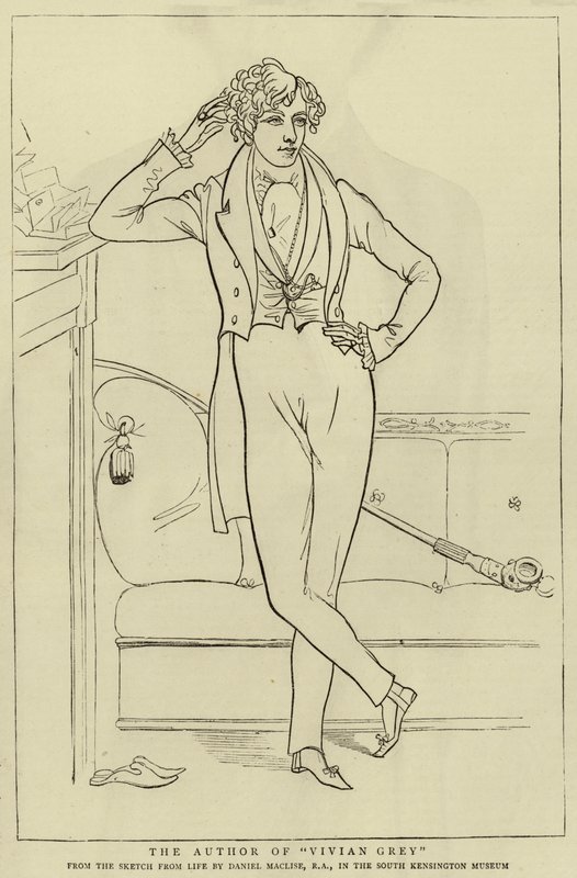 Autor Vivian Gray od Daniel Maclise