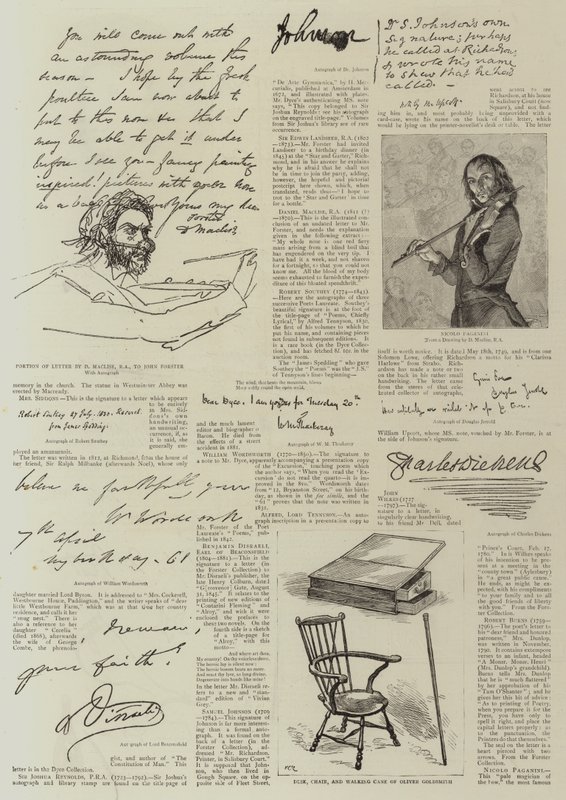 Sbírky Dyce a Forster od Daniel Maclise