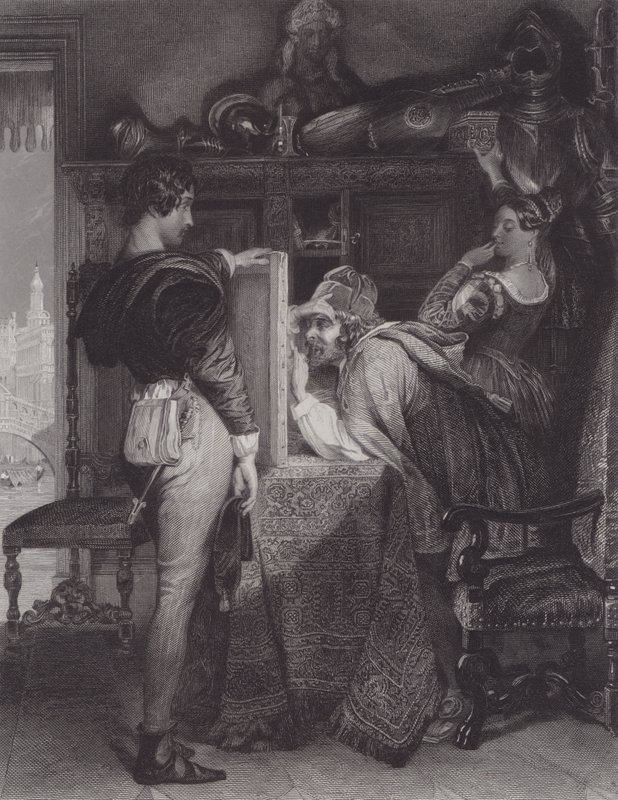 Salvator Rosa (rytina) od Daniel (after) Maclise