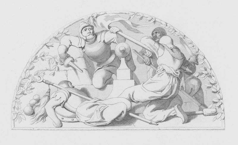 Shakespeare, The Soldier (rytina) od Daniel (after) Maclise