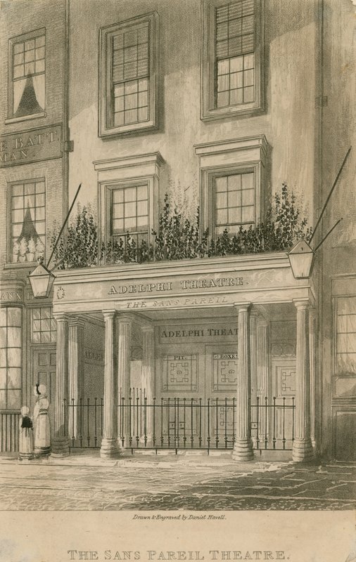 Divadlo Sans Pareil (Adelphi Theatre), Londýn od Daniel Havell