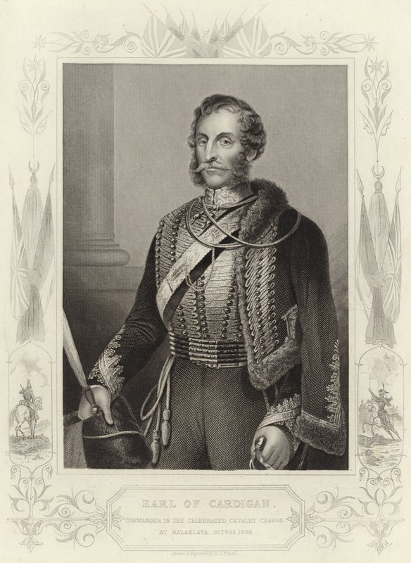 Earl of Cardigan (rytina) od Daniel John. Pound