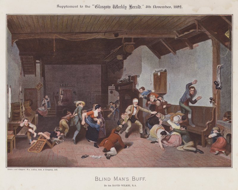 Blind Man’s Buff (barevné lito) od David (after) Wilkie