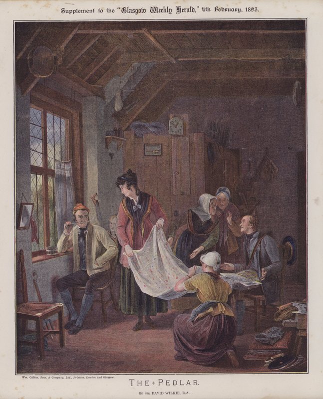 Pedlar (barva lito) od David (after) Wilkie