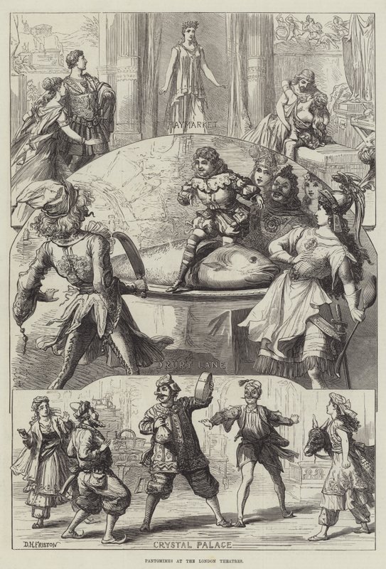 Pantomimy v londýnských divadlech od David Henry Friston