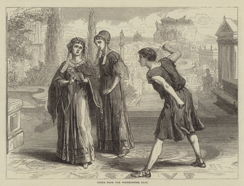 Scéna z Westminsterské hry od David Henry Friston