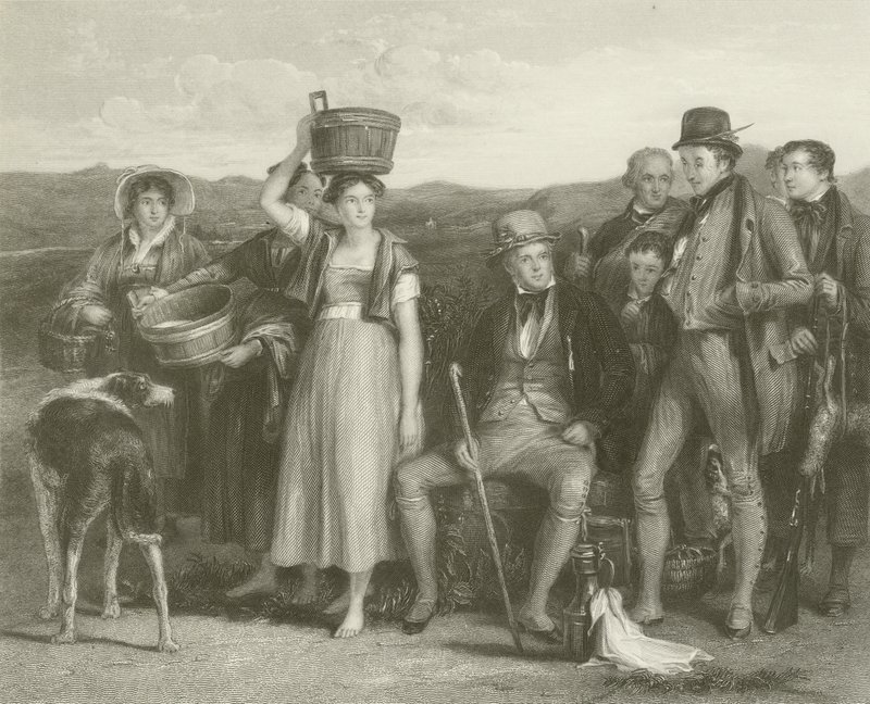 Sir Walter Scott a jeho rodina od David Wilkie