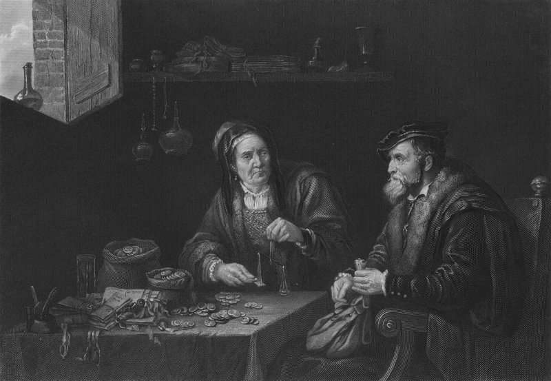 Lakomci od David the Younger after Teniers