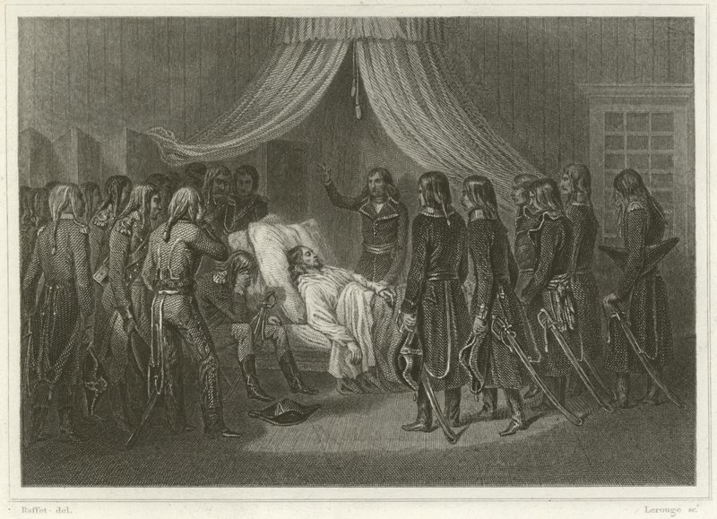 Smrt generála Hoche od Denis Auguste Marie Raffet