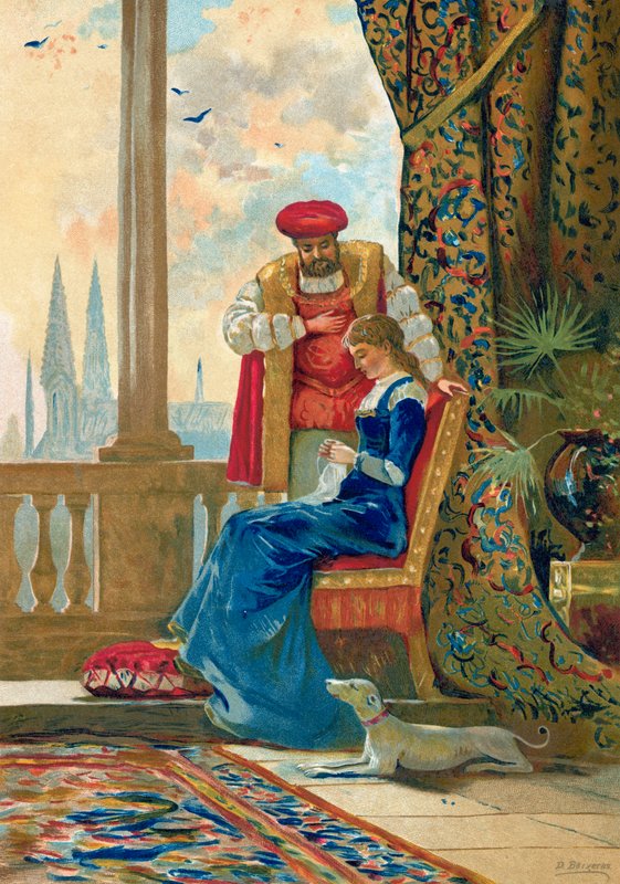 Král Jindřich VIII a Anna Boleynová od Dionisio Baixeras Verdaguer