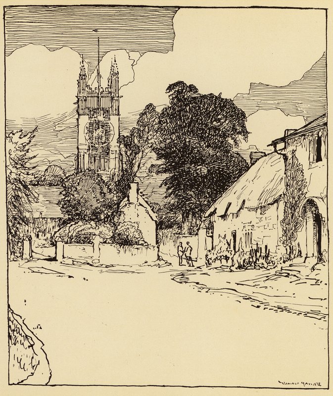 Cattistock (litografie) od Donald (after) Maxwell